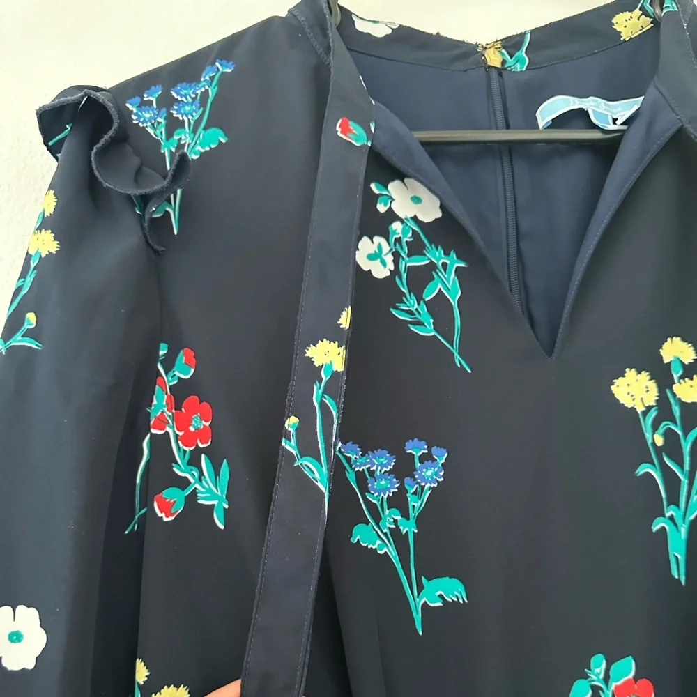 Draper James Navy & Floral Dress - Picture 7 of 11